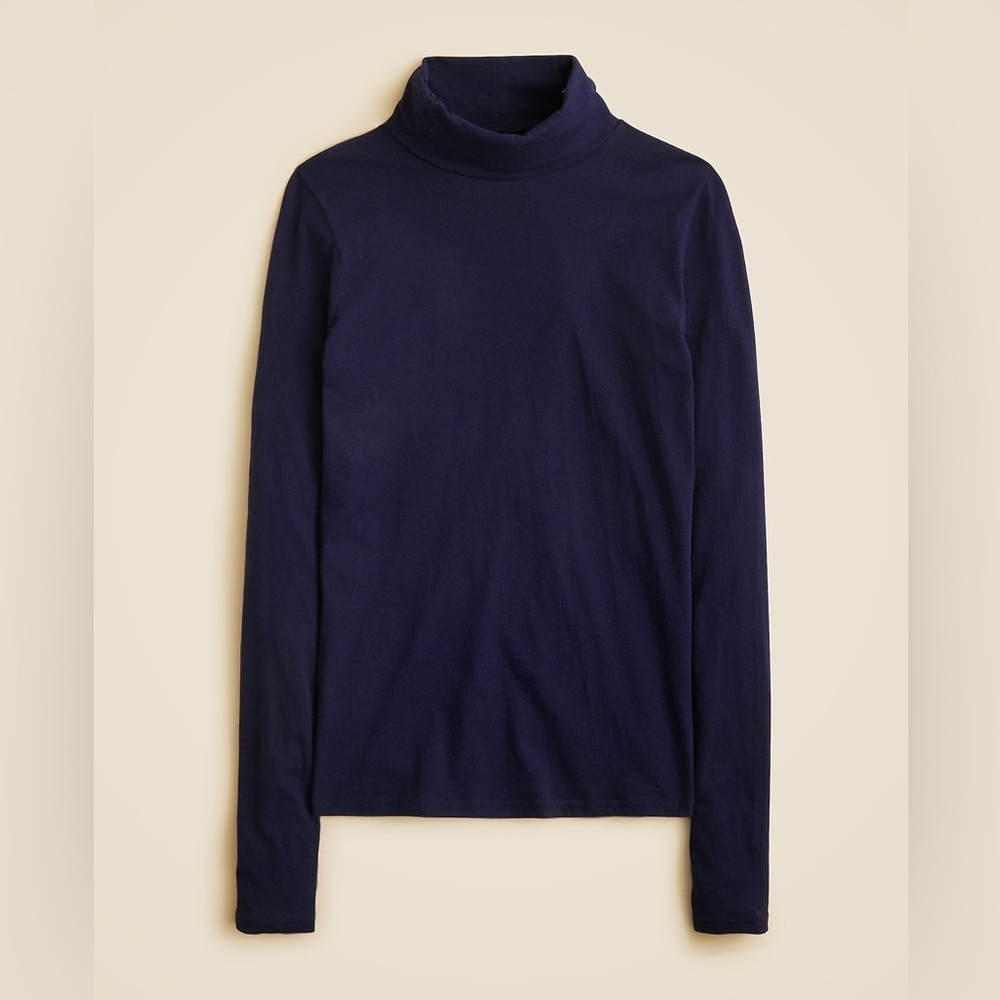 J Crew Feather jersey turtleneck CN176